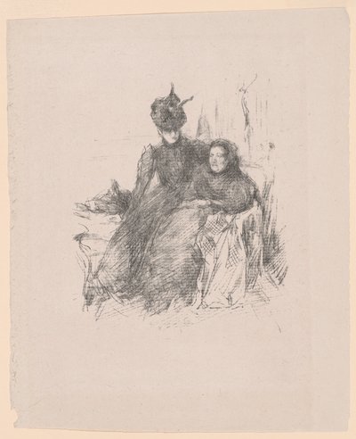 Mor og datter [Den syke moren] av James McNeill Whistler