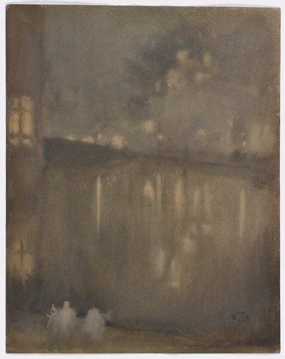Nocturne: Grey and Gold–Canal, Holland av James Abbott McNeill Whistler