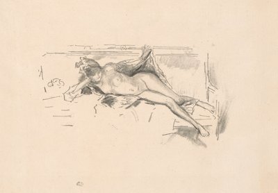 Nakenmodell, liggende av James Abbott McNeill Whistler