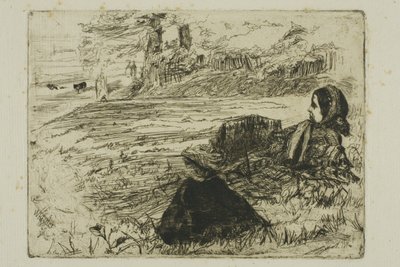 Barnepike og barn av James Abbott McNeill Whistler