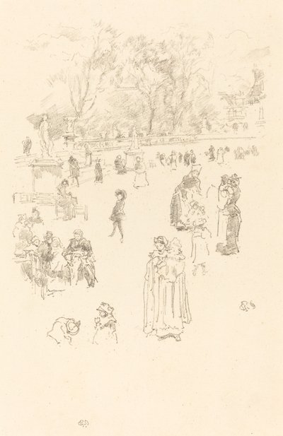 Nursemaids: "Maids of Luxembourg" av James Abbott McNeill Whistler