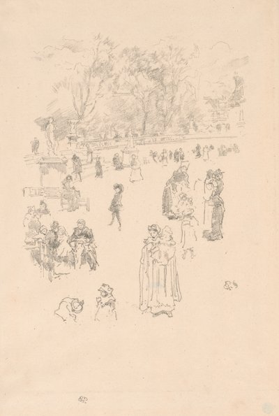 Nursemaids: "The Maids of Luxembourg" av James Abbott McNeill Whistler