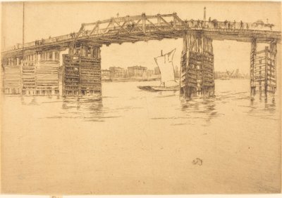 Gamle Battersea Bridge av James Abbott McNeill Whistler