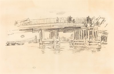 Gamle Battersea Bridge av James Abbott McNeill Whistler