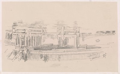 Gamle Battersea Bridge av James Abbott McNeill Whistler