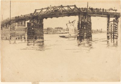 Gamle Battersea Bridge av James Abbott McNeill Whistler