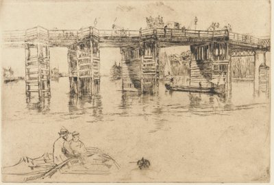 Gamle Putney Bridge av James Abbott McNeill Whistler