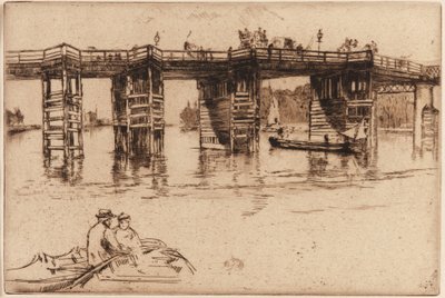 Gamle Putney Bridge av James Abbott McNeill Whistler