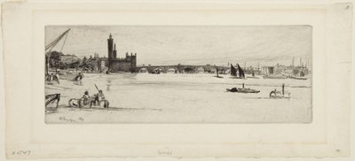 Den gamle Westminster Bridge av James McNeill Whistler