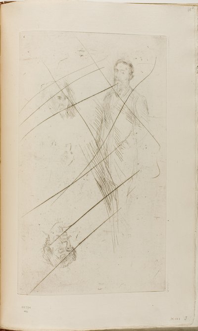 Portrettskisser inkludert FR Leyland og Whistler av James Abbott McNeill Whistler