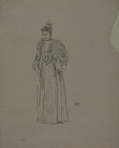 Portrettstudie: Frøken Charlotte R. Williams av James Abbott McNeill Whistler