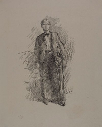 Portrettstudie: Herbert C. Pollitt av James Abbott McNeill Whistler