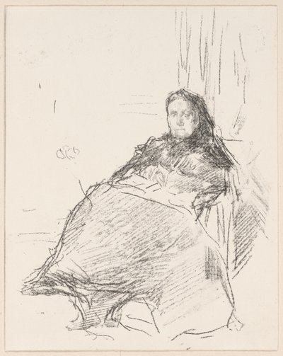 Portrettstudie: Mrs. Philip, nr. 2 av James Abbott McNeill Whistler