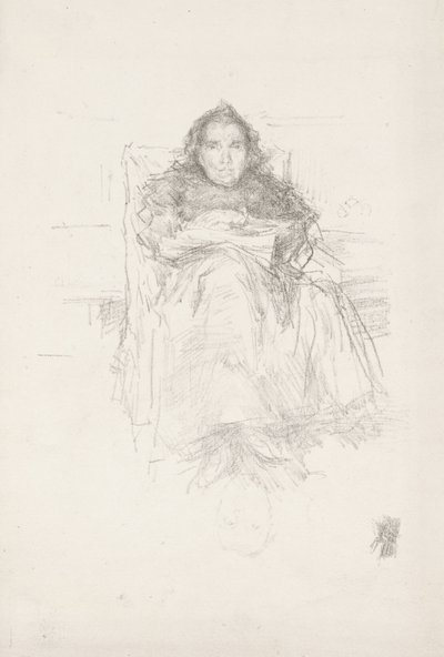 Portrettstudie: Mrs. Philip, nr. 3 av James Abbott McNeill Whistler