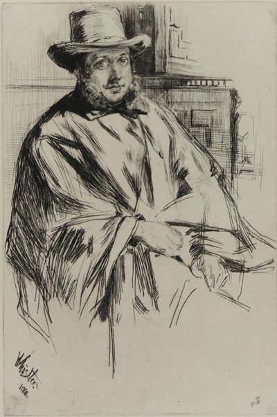 Portrett av en mann av James Abbott McNeill Whistler