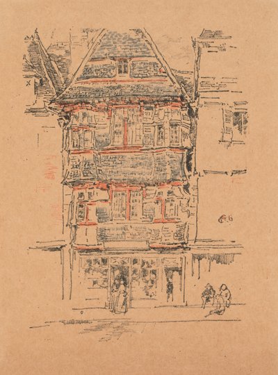 Røde hus, Paimpol av James Abbott McNeill Whistler