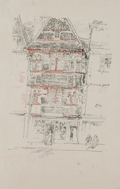 Røde hus, Paimpol av James Abbott McNeill Whistler