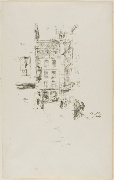 Rue Furstenburg av James Abbott McNeill Whistler