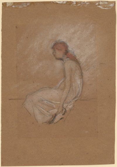 Sittende kvinne med rødt hår av James Abbott McNeill Whistler