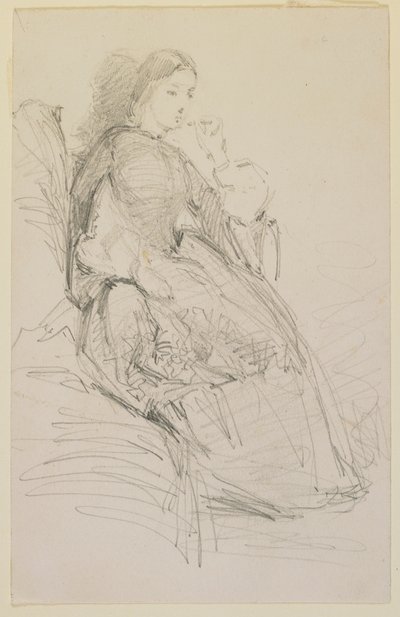 Sittende kvinne, røyker av James Abbott McNeill Whistler