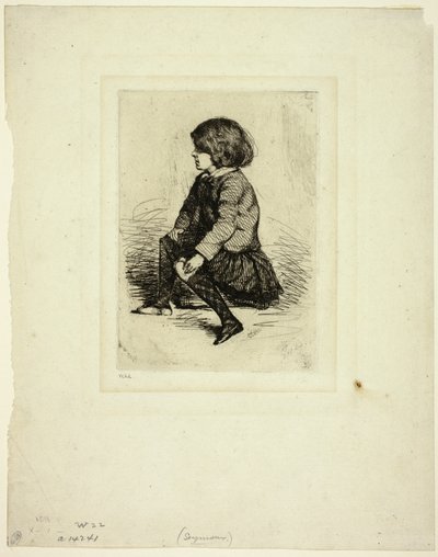 Seymour Haden, Jr, sittende av James Abbott McNeill Whistler