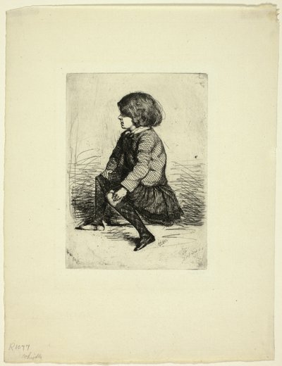Seymour Haden, Jr, sittende av James Abbott McNeill Whistler