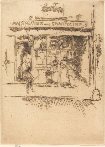 Barbering og sjamponering av James Abbott McNeill Whistler
