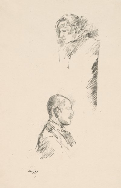 Skisser av frøken Philip og Mr. A. Studd av James Abbott McNeill Whistler
