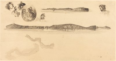 Skisser på Kystundersøkelsesplaten av James Abbott McNeill Whistler