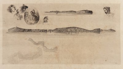 Skisser på Kystundersøkelsesplaten av James Abbott McNeill Whistler