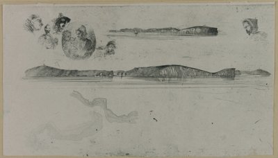 Skisser på Kystundersøkelsesplaten av James Abbott McNeill Whistler