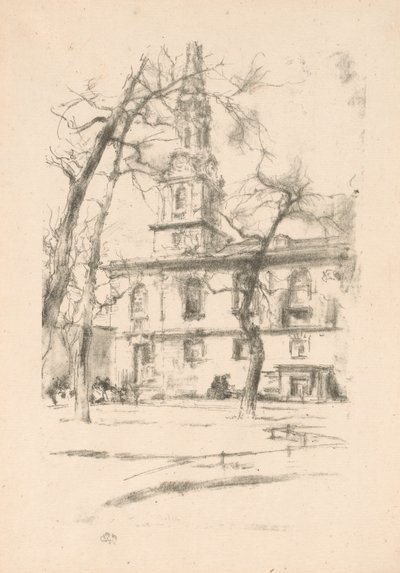 St. Giles-in-the-Fields av James Abbott McNeill Whistler