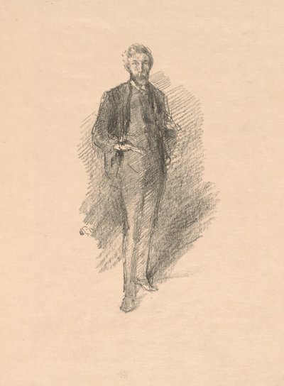 Studie: Joseph Pennell av James Abbott McNeill Whistler