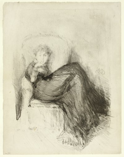 Studie: Maud Sittende av James Abbott McNeill Whistler