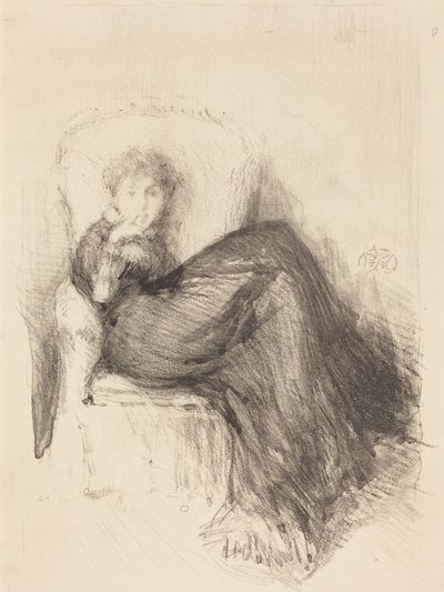 Studie: Maude sittende av James McNeill Whistler