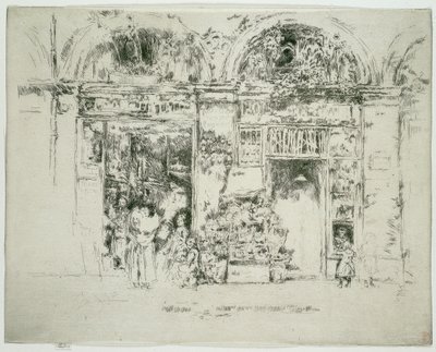 Solsikker, St Germain Market, Paris av James Abbott McNeill Whistler