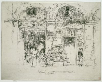 Solsikker, St Germain Market, Paris av James McNeill Whistler