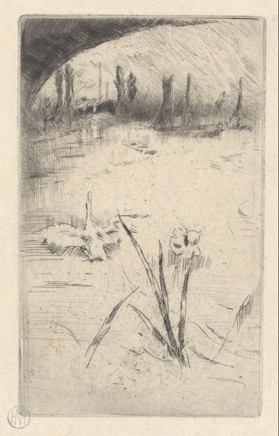 Swan og Iris av James Abbott McNeill Whistler