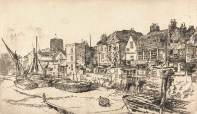 Adam og Eva Tavern, Old Chelsea av James Abbott McNeill Whistler