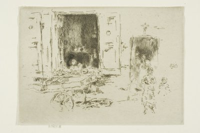 The Barrow - Marolles-distriktet, Brussel av James Abbott McNeill Whistler