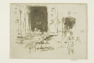 The Barrow - Marolles-distriktet, Brussel av James Abbott McNeill Whistler