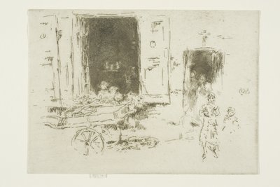 The Barrow - Marolles-distriktet, Brussel av James Abbott McNeill Whistler