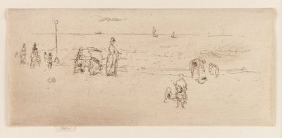 Stranden, Oostende av James Abbott McNeill Whistler