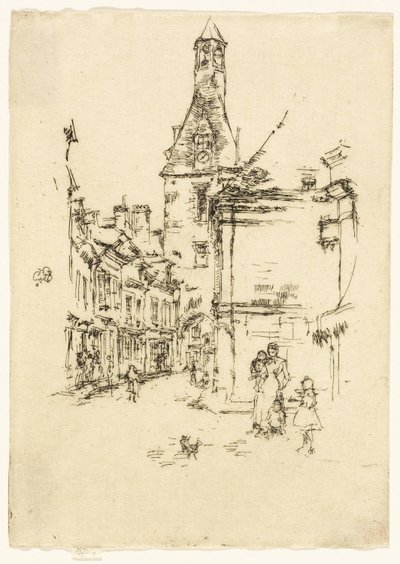 Klokketårnet - Amboise av James Abbott McNeill Whistler