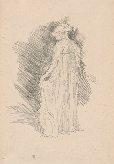 Den draperte figuren, sett bakfra av James Abbott McNeill Whistler