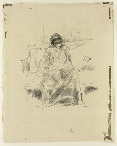 Den draperte figuren, sittende av James Abbott McNeill Whistler