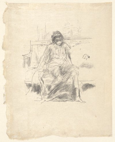 Den draperte figuren sitter av James Abbott McNeill Whistler