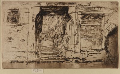 Fiskebutikken, Venezia av James Abbott McNeill Whistler