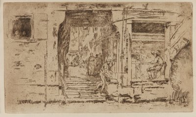 Fiskebutikken, Venezia av James Abbott McNeill Whistler