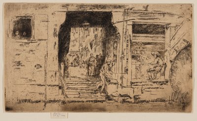 Fiskebutikken, Venezia av James Abbott McNeill Whistler